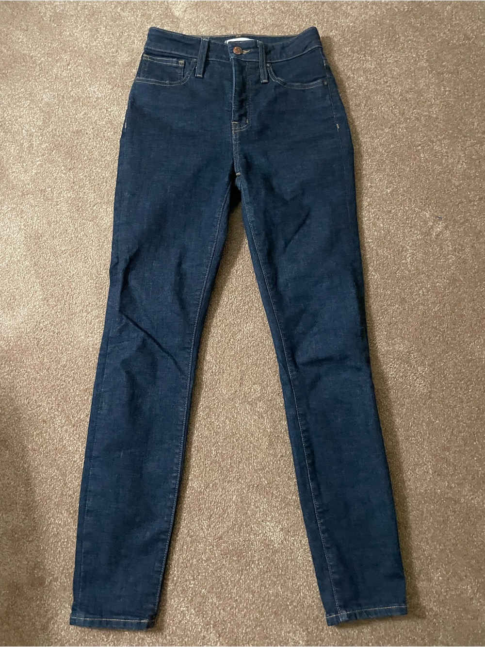 Madewell Women's Skinny Jeans in Dark Blue Wash